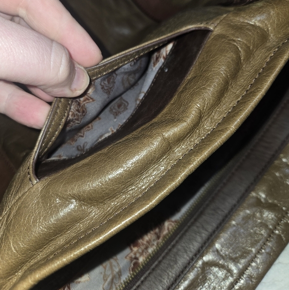 HOBO Brown Leather Tote Bag - Picture 6 of 8